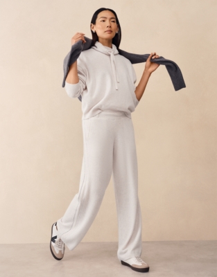 Cashmere Contrast Stitch Detail Jumper