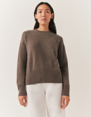 Cashmere Crew Neck Jumper - Clay