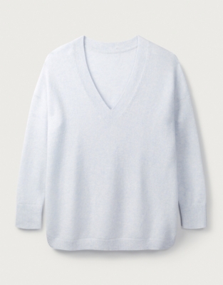 white company cashmere hoodie