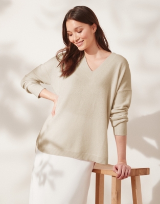 white company cashmere cardigan