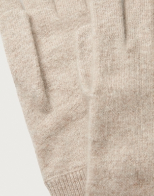 Cashmere Essential Gloves - Camel Marl