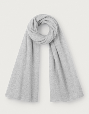 Cashmere Essential Scarf - Pale Grey Marl