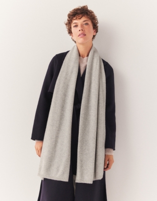 Cashmere Essential Scarf - Pale Grey Marl