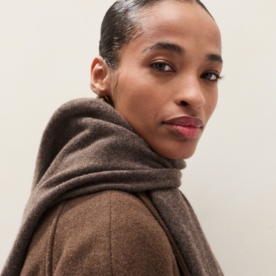 Cashmere Essential Scarf - Milk Chocolate Marl