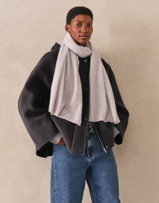 Cashmere Essential Scarf - Pale Grey Marl
