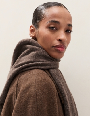 Cashmere Essential Scarf - Milk Chocolate Marl