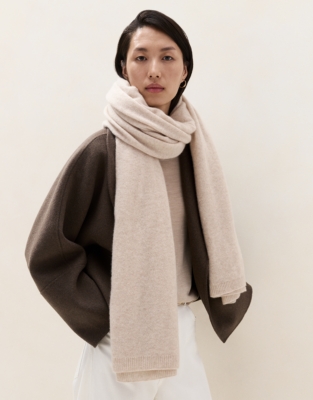 Cashmere Essential Scarf - Natural Marl