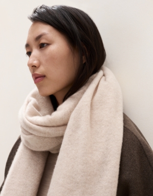 Cashmere Essential Scarf - Natural Marl
