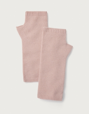 Cashmere Essential Wrist Warmers - Soft Rose