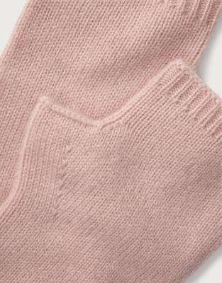 Cashmere Essential Wrist Warmers - Soft Rose