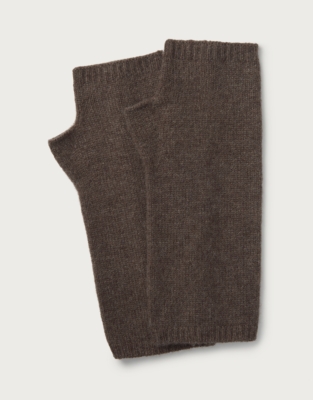 Cashmere Essential Wristwarmer - Milk Chocolate Marl