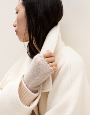 Cashmere Essential Wristwarmer - Natural Marl