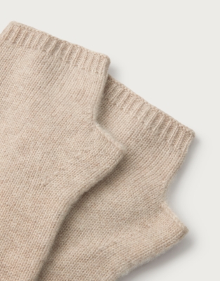 Cashmere Essential Wristwarmer - Natural Marl