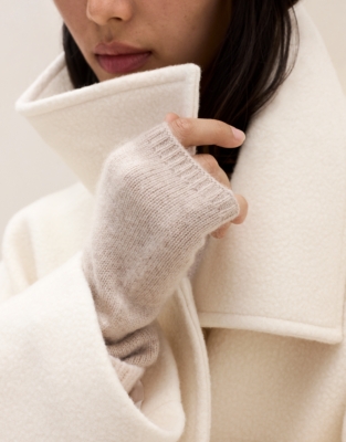 Cashmere Essential Wristwarmer - Natural Marl