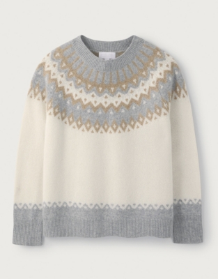 Cashmere Fair Isle Jumper Clothing Sale The White Company UK