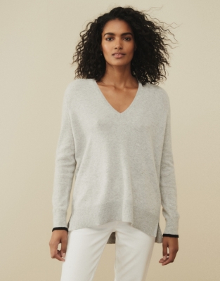 Cashmere Heart Jumper | Clothing Sale | The White Company UK
