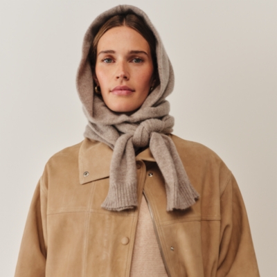 Cashmere Hooded Scarf