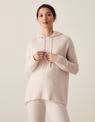 White company cheap cashmere hoodie