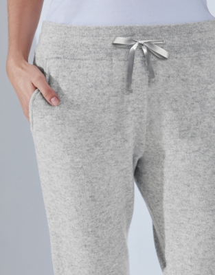 white company cashmere joggers