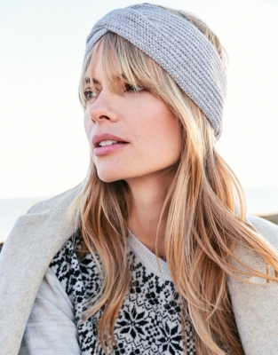Cashmere Knitted Headband Accessories Sale The White Company UK