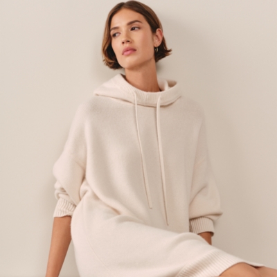 Cashmere Knitted Hooded Dress