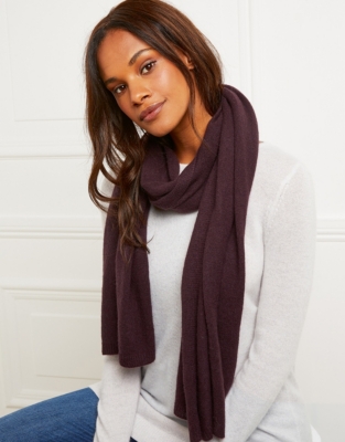 white company cashmere scarf