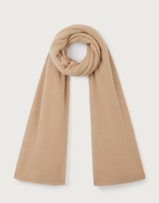 Cashmere Layering Blanket Scarf - Light Tan