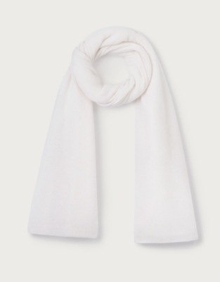 Cashmere Layering Blanket Scarf - Porcelain