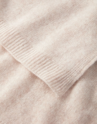 Cashmere Layering Blanket Scarf - Soft Blush