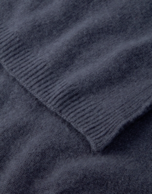 Cashmere Layering Blanket Scarf - Charcoal