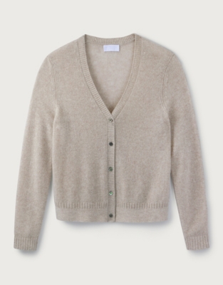 white company cashmere cardigan