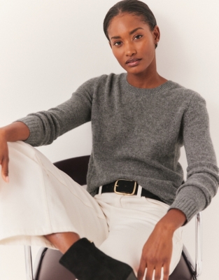 Cashmere Layering Crew Neck Jumper