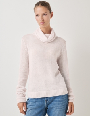 Cashmere Layering Funnel Neck Jumper