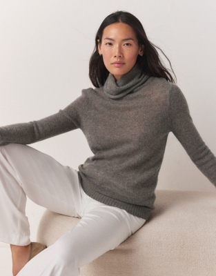 Grey Layered Turtleneck Sweater Top - FINAL SALE