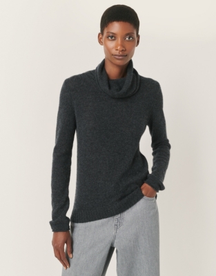 Cashmere Layering Funnel Neck Sweater
