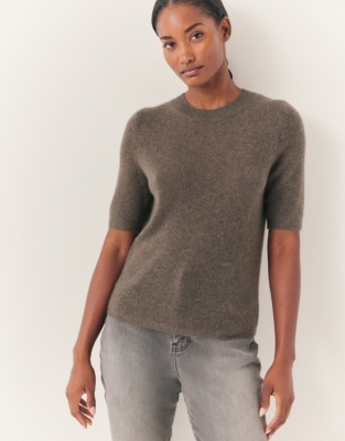 Cashmere Layering Knitted Tee