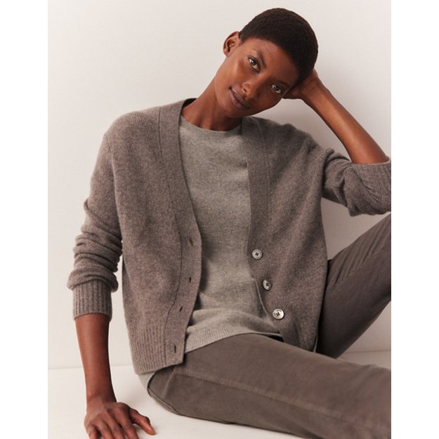 Cashmere Layering V-Neck Cardigan | Jumpers & Cardigans | The White Company