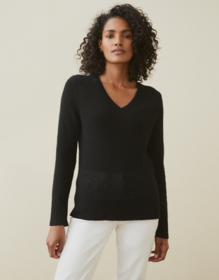 Cashmere Layering V-Neck Jumper | Clothing Sale | The White Company UK