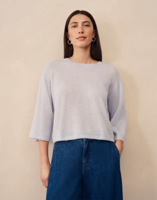 Cashmere Layering Wide Sleeve Jumper