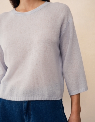 Cashmere Layering Wide Sleeve Jumper