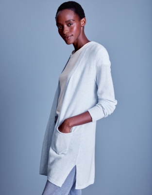white company cashmere cardigan
