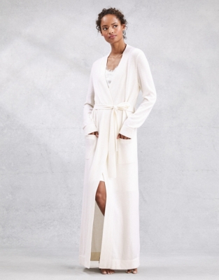 cashmere long robe