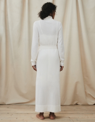 Cashmere Long ShawlCollar Robe Robes & Dressing Gowns The White