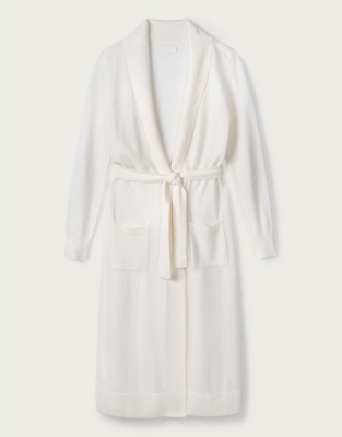 Cashmere Long ShawlCollar Robe Robes & Dressing Gowns The White