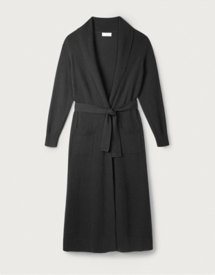 Cashmere Long ShawlCollar Robe Robes & Dressing Gowns The White