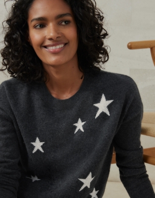 Cashmere Multi Star Sweater