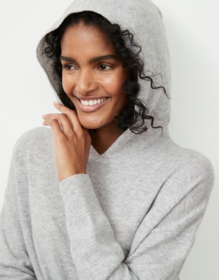 Cashmere Pocket Hoodie | Clothing Sale | The White Company UK