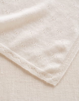 Cashmere Pointelle Blanket