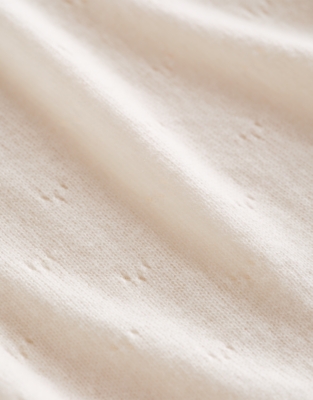 Cashmere Pointelle Blanket