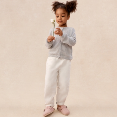 Cashmere Pointelle Cardigan (0–4yrs)